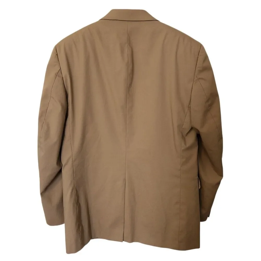 Jos. A. Bank Mens Light Brown Cotton Blend Sport Coat Blazer Jacket Size 41R